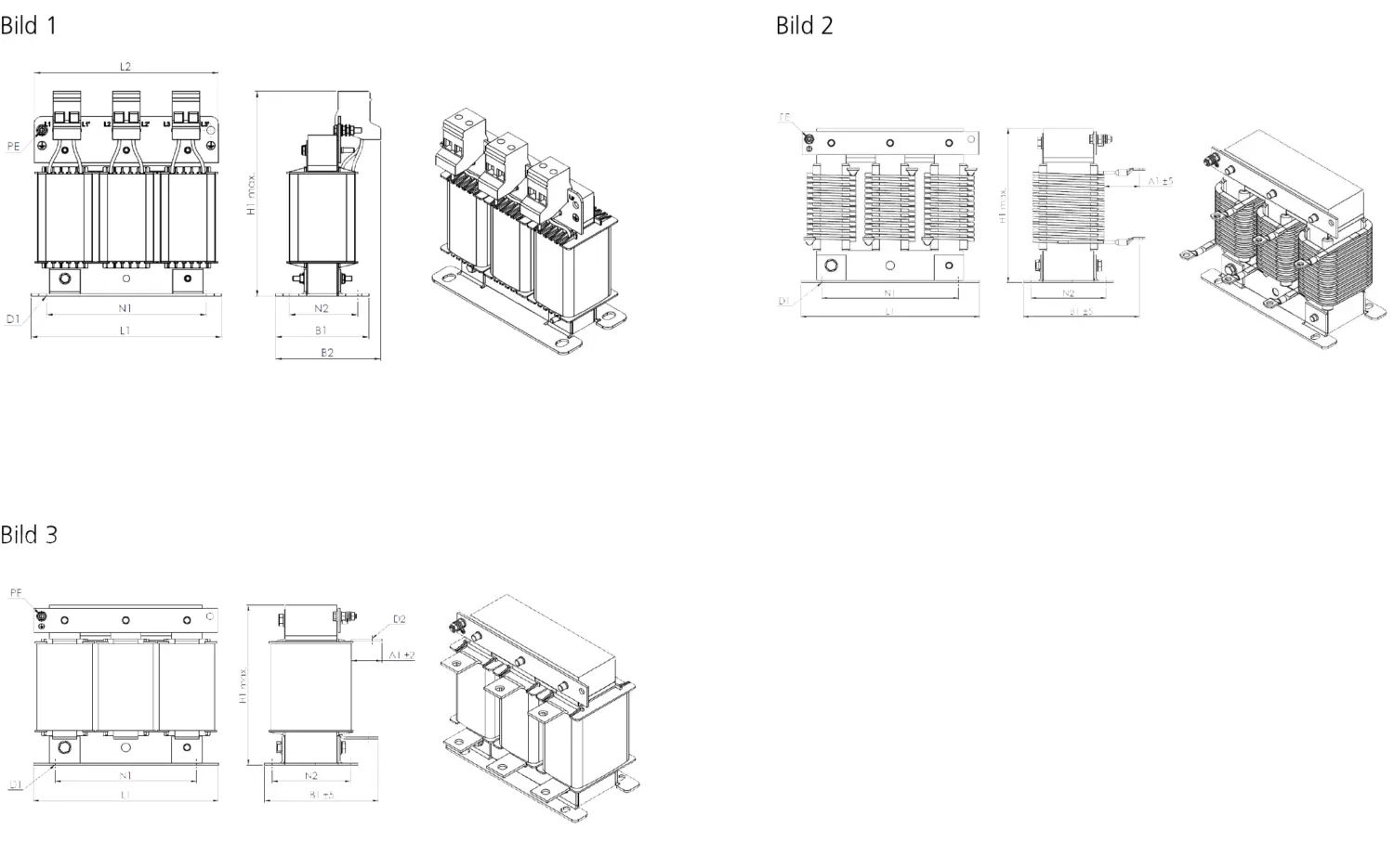 Disegno tecnico: Induttanza du/dt N CNW 806