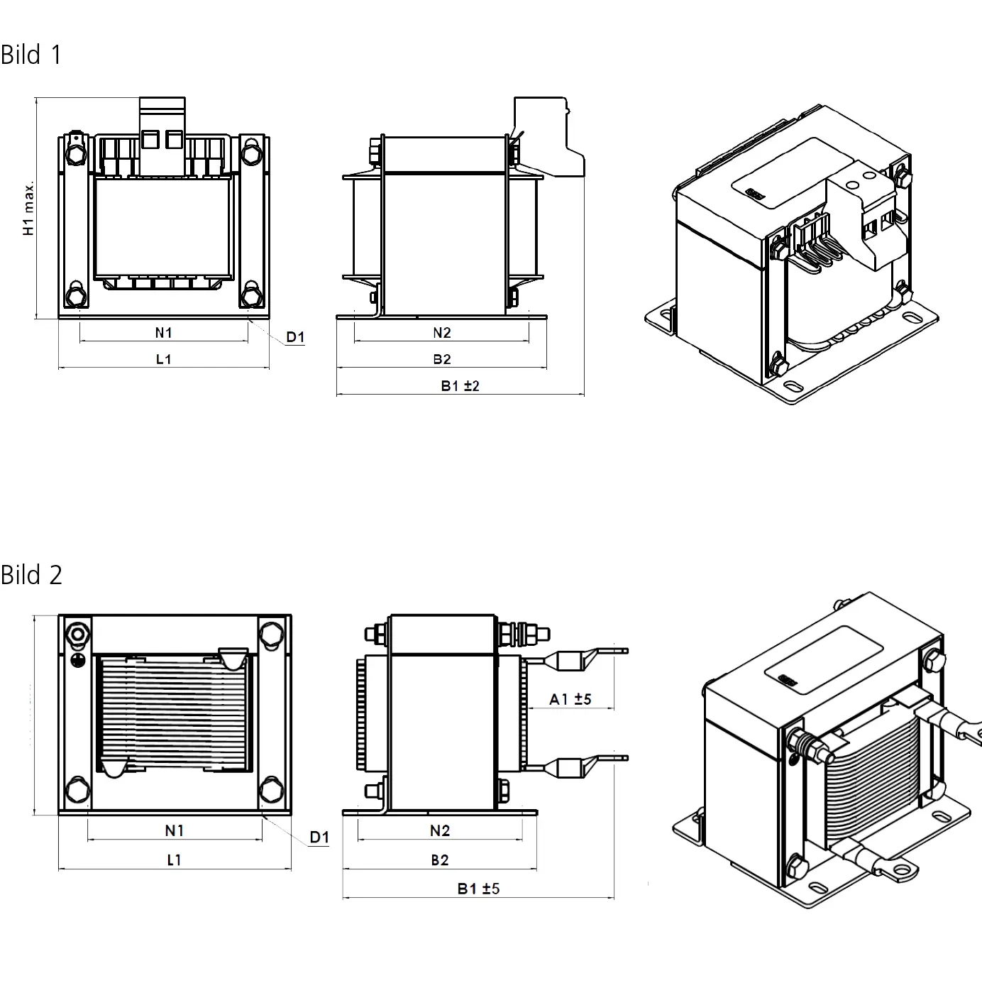 Disegno tecnico: Induttanza di rete N CNW 901