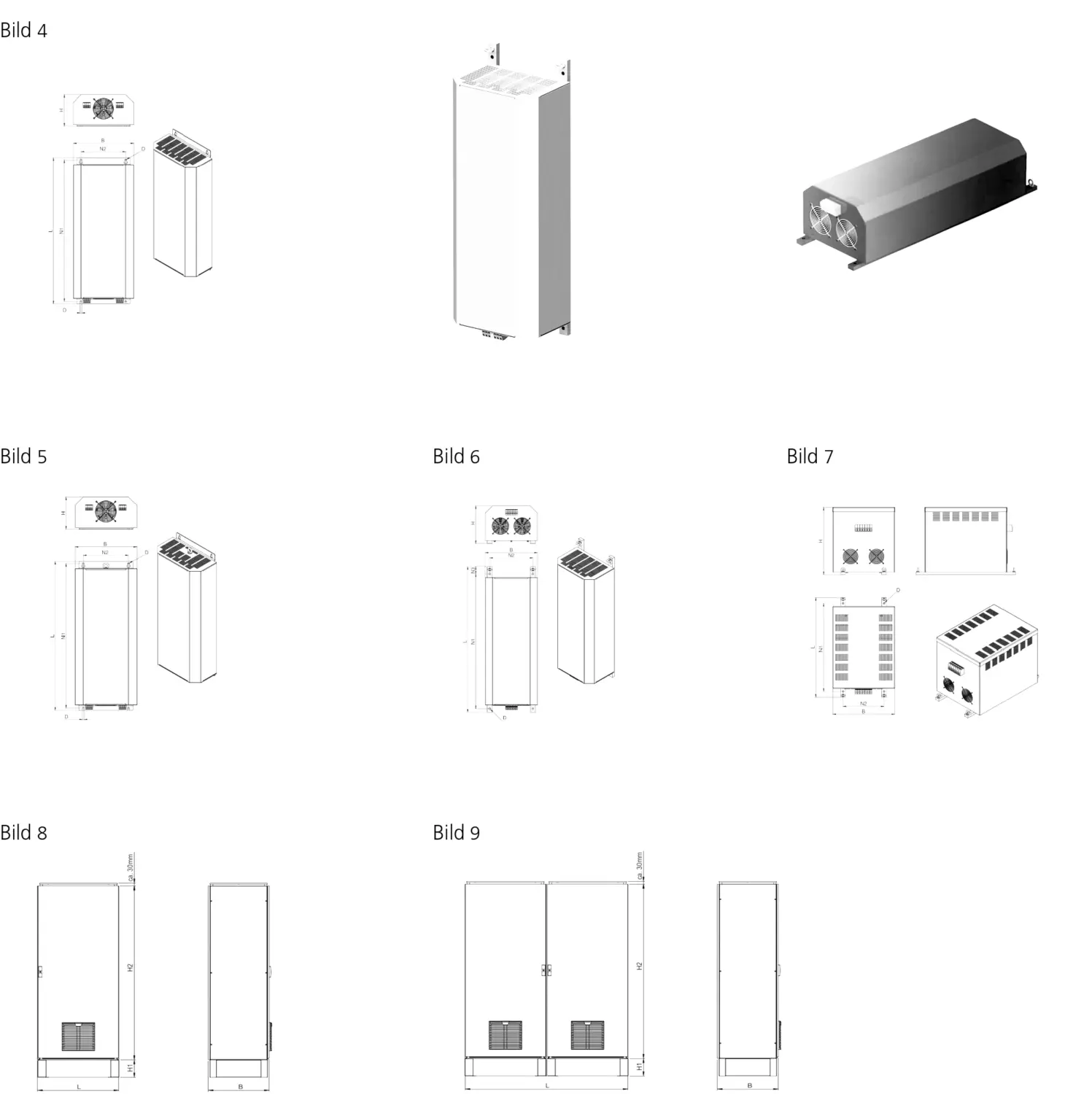 Disegno tecnico: Filtro per armoniche CNW 8981 50 Hz